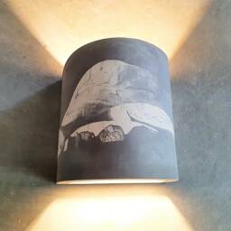 Handmade Ceramic Wall Sconce Modern Up Down Led Light - thumbnail 3