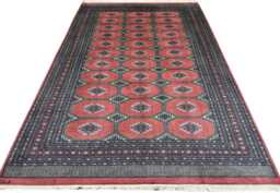 7x10 Hot Pink Color Bokhara Rug - 2.00x3.00 Bedroom Luxury Area Turkish Fine Quality Afghan - thumbnail 1