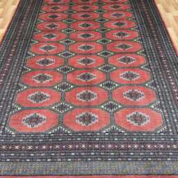 7x10 Hot Pink Color Bokhara Rug - 2.00x3.00 Bedroom Luxury Area Turkish Fine Quality Afghan - thumbnail 2