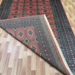 7x10 Hot Pink Color Bokhara Rug - 2.00x3.00 Bedroom Luxury Area Turkish Fine Quality Afghan - thumbnail 4