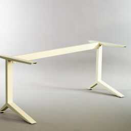 "Modern Steel Desk Frame - Customizable Sizes 28"" H X 24"" W 52" - thumbnail 2