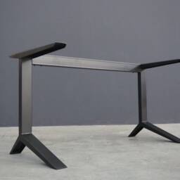 "Modern Steel Desk Frame - Customizable Sizes 28"" H X 24"" W 52" - thumbnail 4