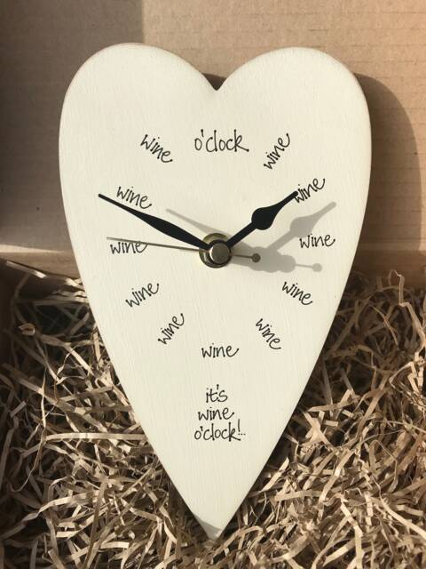 Personalised Wine Gift - O'clock Wall Clock - image 1
