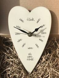 Personalised Wine Gift - O'clock Wall Clock - thumbnail 1