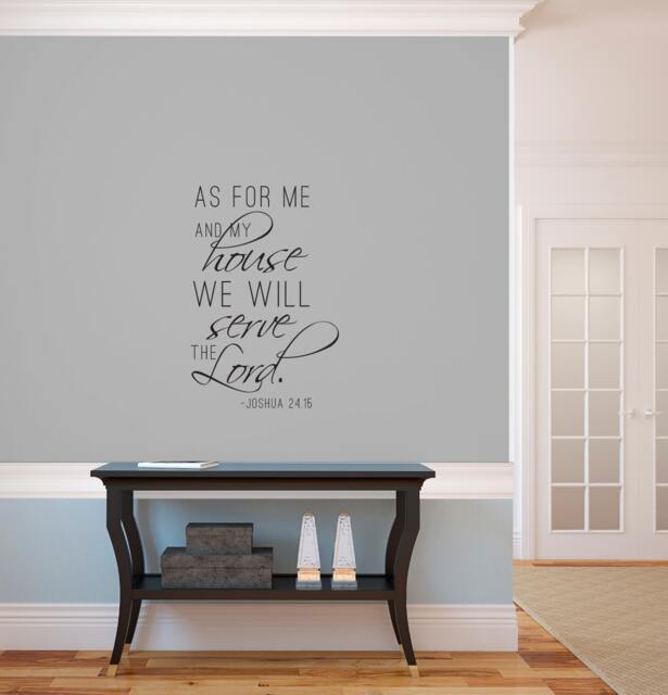 As For Me & My House Quote - Vinyl Wall Art Decal Custom Stickers - image 1