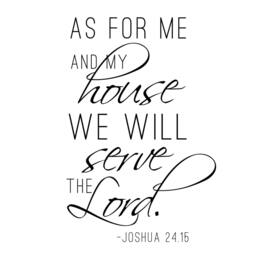 As For Me & My House Quote - Vinyl Wall Art Decal Custom Stickers - thumbnail 2