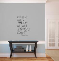 As For Me & My House Quote - Vinyl Wall Art Decal Custom Stickers - thumbnail 1