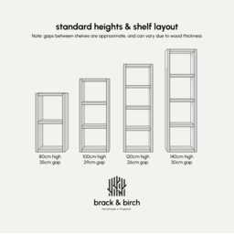 Rustic Narrow Bookcase, Handmade Shelving Unit - thumbnail 4