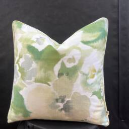 Sanderson Luxury Designer Varese Grey Green Decorative Sofa Cushion Pillow Cover - thumbnail 1