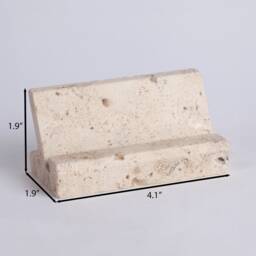 Travertine Business Card Holder, Stone Wedding Place Holders, Stand, Display Menu Photo - thumbnail 3