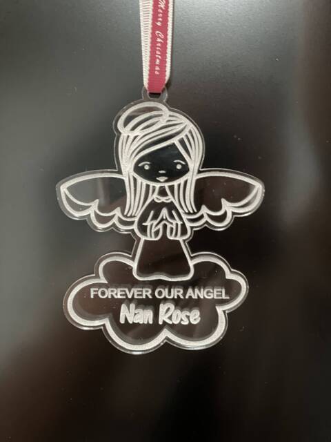 Personalised Memorial Christmas Ornament, Decoration, in Loving Memory - image 1