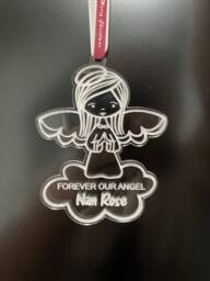 Personalised Memorial Christmas Ornament, Decoration, in Loving Memory