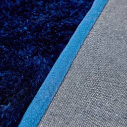 New Navy Blue Thick Silky Soft Shag Pile Rug Modern Luxurious High Quality Mats - thumbnail 4