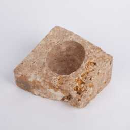 Handmade Travertine Wine Bottle Holder Unique Rack - thumbnail 3