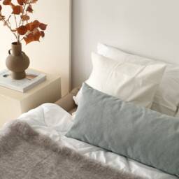 Linen Lumbar Pillow Cover, Oversized Long Rectangular Case, Soft Thick Large Cushion Hidden Zipper, All Sizes - thumbnail 3