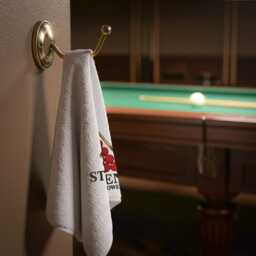 Personalised Snooker Hand Towel - Custom Embroidered Name Or Text With Design Luxury Cotton Sports - thumbnail 2