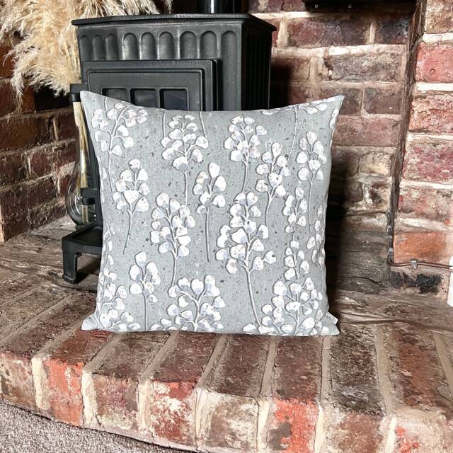 1300. Kernock Fog Floral Handmade 100% Cotton Cushion Cover Various Sizes - image 1