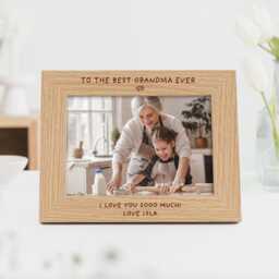 Best Grandma Ever Gift - Photo Frame For Granny Gran Engraved Custom For 7x5 Or 6x4 Picture - thumbnail 2