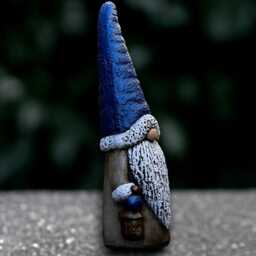 Stone Nordic Statue Concrete Gnome Figurine Outdoor Pixie Sculpture Scandinavian Ornament Gnome Lover Gift Garden Decoration Lover - thumbnail 3
