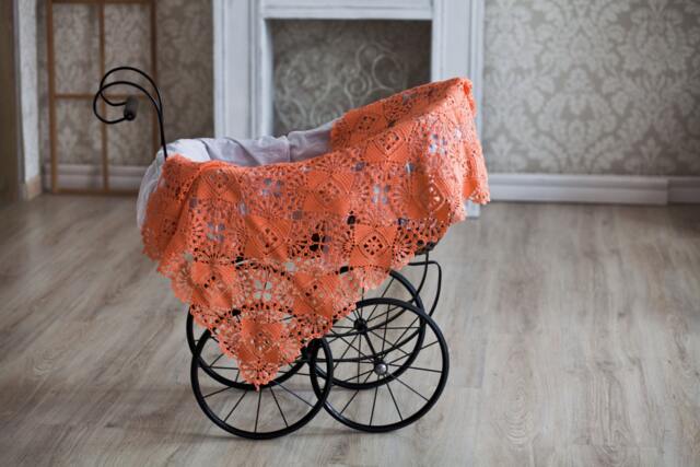 24x35''/60x90 cm - Crocheted Throw Vintage Tablerunner Handmade Home Decor - image 1