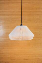 Handmade Macrame Pendant Light Shade, Boho Woven Lamp - thumbnail 1