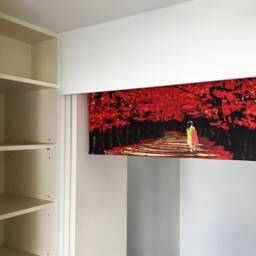 Kyoto Geisha Tapestry Fabric, Geisha Japanese Tenugui Handmade Noren Curtain, Wall Decoration, Door Curtain - thumbnail 2