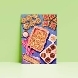 Bakery Print - Cakes & Pastries Illustration Foodie Gift Kitchen Wall Art A4 A3 - thumbnail 2