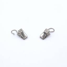 Curtain Clips Silver, Secure Attachment For Wall Cloth & Tapestry With Strong Clamp Hook Hanging - thumbnail 3