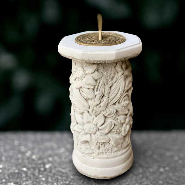 Fantasy Sundial Sculpture Concrete Figurine Outdoor Decoration Handmade Ornament Art Lover Gift - image 1
