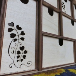 Filigree Wooden Mini Chest Of Drawers Desktop Jewelry Storage - thumbnail 2
