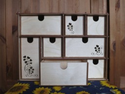 Filigree Wooden Mini Chest Of Drawers Desktop Jewelry Storage - thumbnail 1