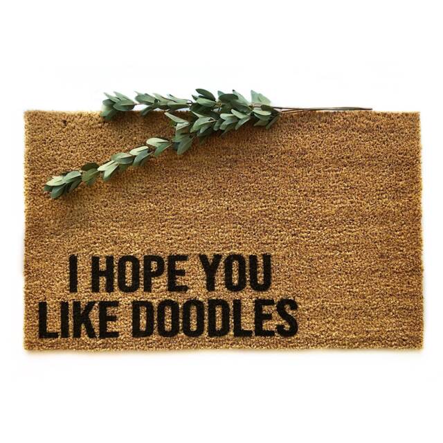 I Hope You Like Doodles Doormat - Funny Dog Lover Welcome Mat Doodle Mom Gift Pet Owner Porch Decor Goldendoodles Breed - image 1