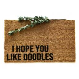 I Hope You Like Doodles Doormat - Funny Dog Lover Welcome Mat Doodle Mom Gift Pet Owner Porch Decor Goldendoodles Breed - thumbnail 1