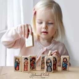 st Dymphna Patron Saint Block With Gift Bag // Of Depression, Anxiety & Mental Illness Catholic Toys By Almondrod - thumbnail 3