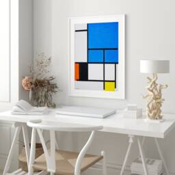 Piet Mondrian Abstract Art Print, Geometric Bauhaus Poster, Contemporary Gallery Wall Art, Mid-Century Modern Home Decor, Iconic Minimalism - thumbnail 3