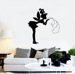Fairy Vinyl Wall Decal Kids Baby Room Nursery Fairytale Romantic Decor For Bedroom Stickers Mural - #2268Di - thumbnail 1