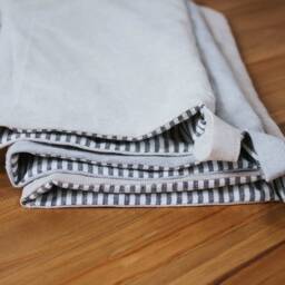 Handmade Linen Christmas Stocking Neutral Farmhouse Holiday Decor - thumbnail 3