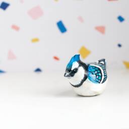 Blue Jay Miniature - Backyard Bird Songbird Figurine - thumbnail 2