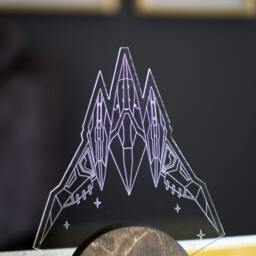 star Fox Arwing Led Lamp - thumbnail 3