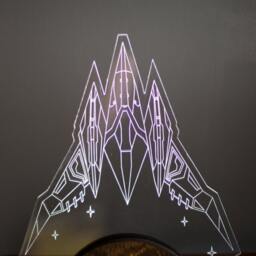 star Fox Arwing Led Lamp - thumbnail 2