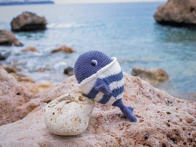 Whale, Crochet Blue Grey Whale, Cachalot, Baby Shower, Stuffed Whale Toy, Humpback Ocean, Kids Room Decor, Birthday Gift - image 1
