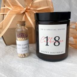 Personalized Birthday Candle Gift Soy Wax Name - thumbnail 4
