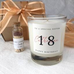 Personalized Birthday Candle Gift Soy Wax Name - thumbnail 2
