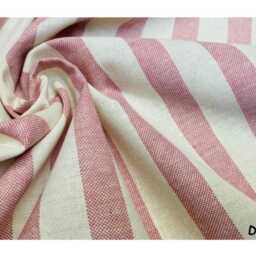 Bespoke Headboard Cover - Candy Stripe Dusky Pink - thumbnail 3