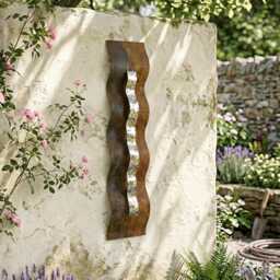 Outdoor Wall Art - Garden Metal Sculpture Handcrafted Patina Rustic Gerden Decor For Outdoors - thumbnail 1