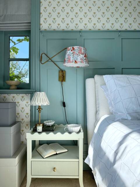 A Pair Of Hectors 2 Bedside Tables With Reeded Drawer Fronts & Wavy Trim Tops - image 1