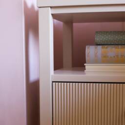 A Pair Of Hectors 2 Bedside Tables With Reeded Drawer Fronts & Wavy Trim Tops - thumbnail 3