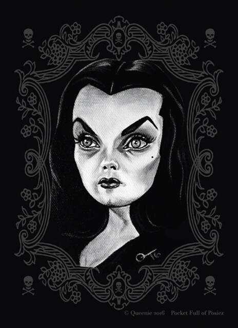Vampira Parody Art Card Print Original Illustration - 5x7
