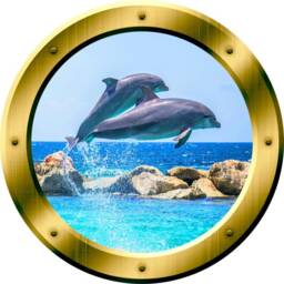 Scenic Landscape Wallpaper, Fake Window Decal, Wall Mural Art Beach Room Decor Gp27 - thumbnail 2