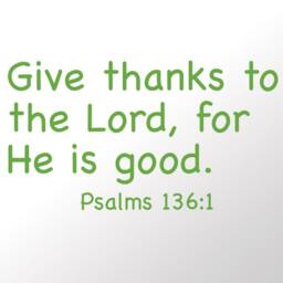 Give Thanks To The Lord, Nursery Wall Decal, Psalms 1361, Childrens Decor, Kids Church, Daycare Preschool Sunday School - thumbnail 2